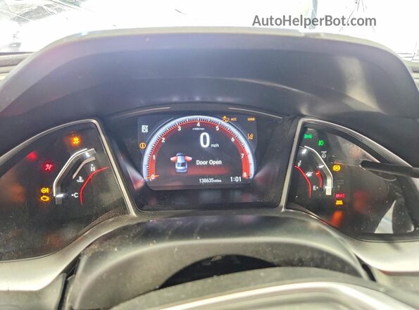 2HGFC2F80LH520534 2020 HONDA CIVIC Gray Սարքավորումների վահանակի տեսք