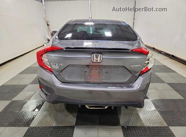 2HGFC2F80LH520534 2020 HONDA CIVIC Gray Հետևի տեսք