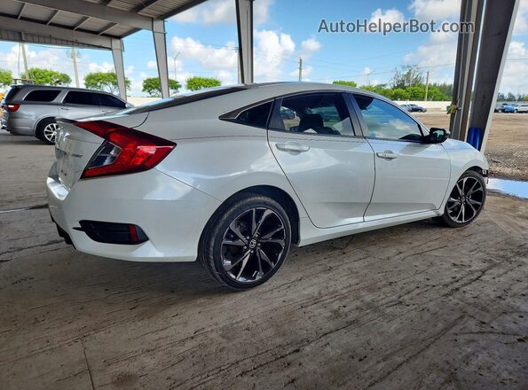 2HGFC2F80LH529556 2020 HONDA CIVIC Белый Задняя правая четверть