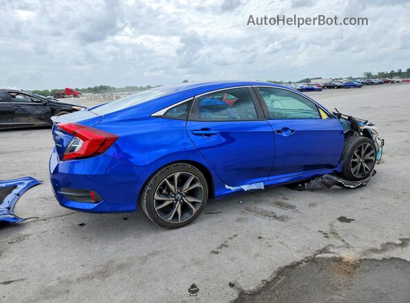 2HGFC2F80LH564792 2020 HONDA CIVIC Blue Հետևի աջ