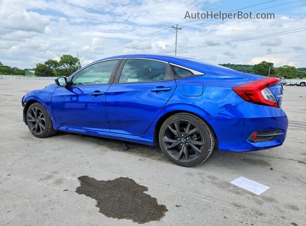 2HGFC2F80LH564792 2020 HONDA CIVIC Blue Հետևի ձախ