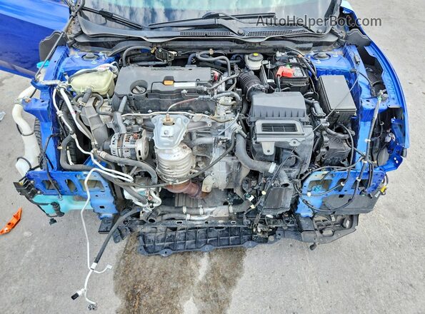 2HGFC2F80LH564792 2020 HONDA CIVIC Blue Սալոնի հետևի տեսք