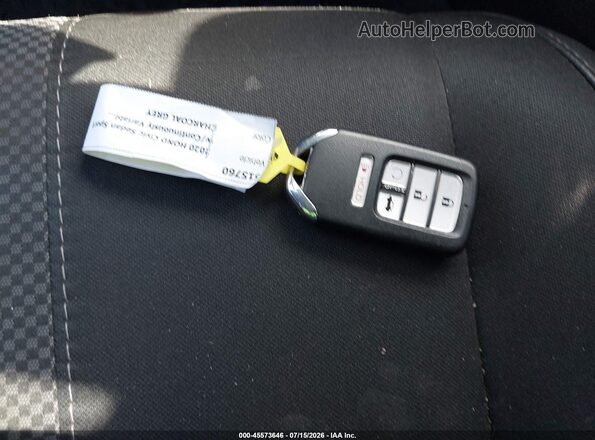 2HGFC2F80LH567594 2020 HONDA CIVIC Gray Widok deski rozdzielczej