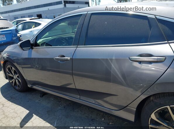 2HGFC2F80LH567594 2020 HONDA CIVIC Gray Widok wnętrza 360 stopni