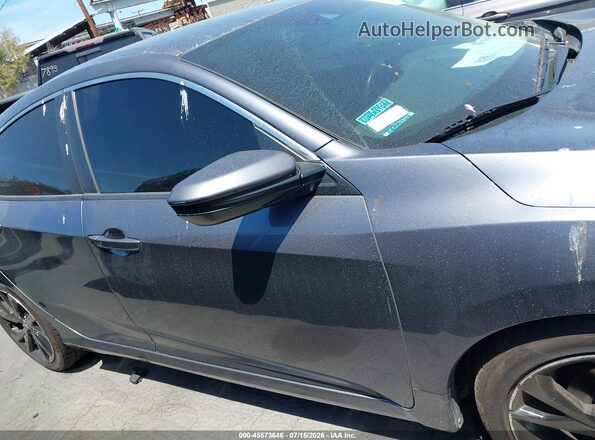 2HGFC2F80LH567594 2020 HONDA CIVIC Gray Widok wnętrza z tyłu