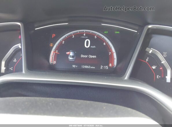 2HGFC2F80LH567594 2020 HONDA CIVIC Gray Widok tylnych siedzeń