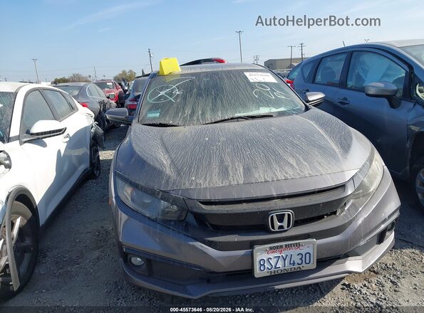 2HGFC2F80LH567594 2020 HONDA CIVIC Gray Widok zestawu wskaźników