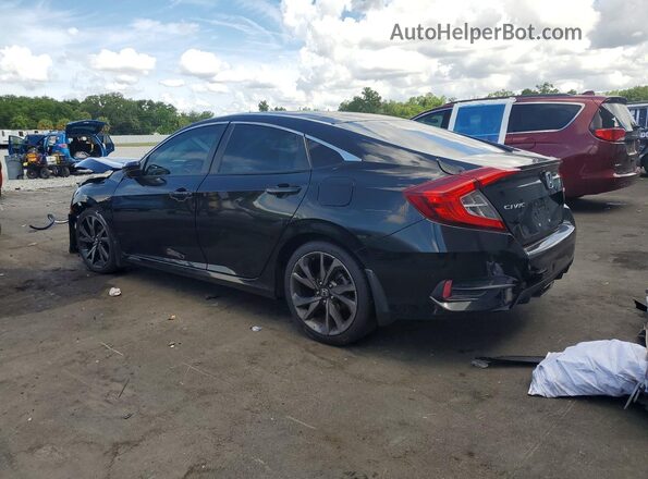 2HGFC2F80LH583374 2020 HONDA CIVIC Black Rear left