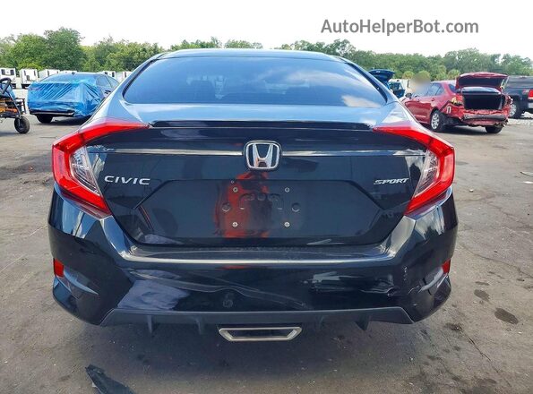 2HGFC2F80LH583374 2020 HONDA CIVIC Black Rear view
