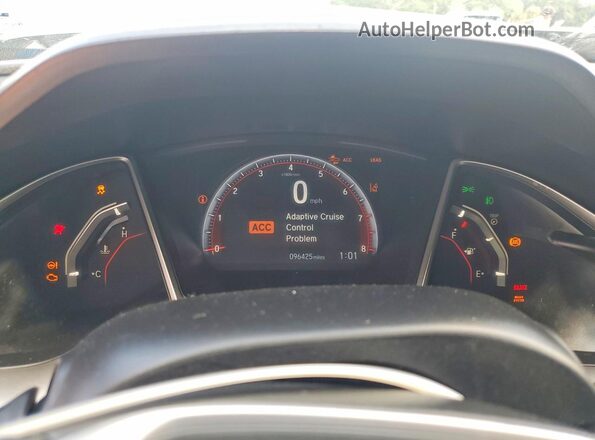 2HGFC2F80LH583374 2020 HONDA CIVIC Black Instrument cluster view