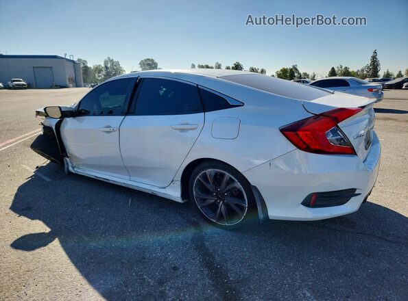 2HGFC2F80LH590471 2020 HONDA CIVIC White Trasero izquierdo