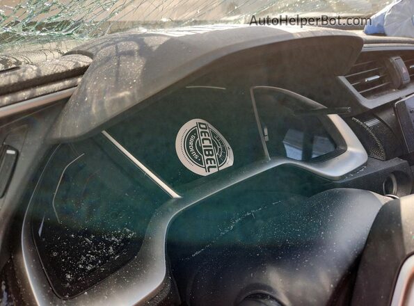2HGFC2F80LH590471 2020 HONDA CIVIC White Vista del cuadro de instrumentos