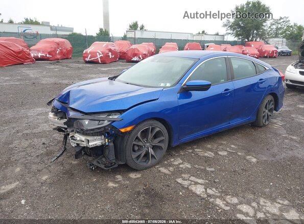 2HGFC2F80LH600917 2020 HONDA CIVIC Blue Front left
