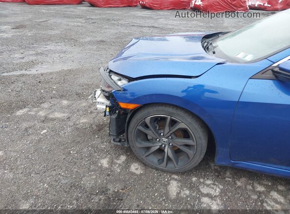 2HGFC2F80LH600917 2020 HONDA CIVIC Blue Front view