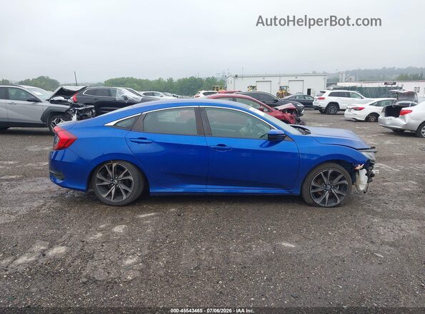 2HGFC2F80LH600917 2020 HONDA CIVIC Blue Rear interior view