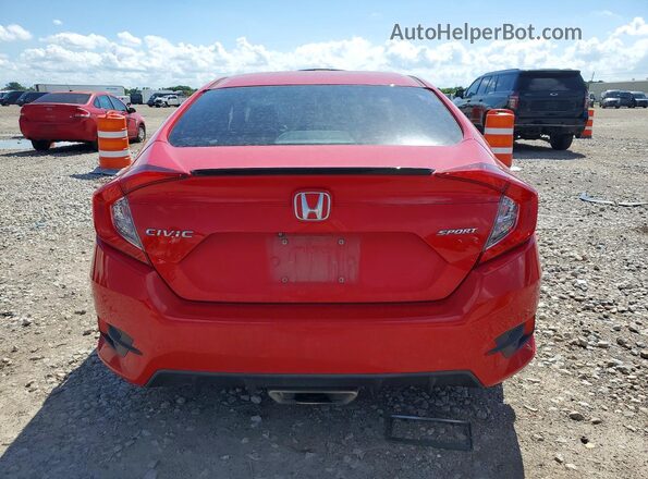 2HGFC2F80MH513438 2021 HONDA CIVIC Red Հետևի տեսք