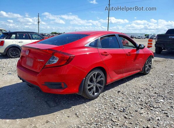 2HGFC2F80MH513438 2021 HONDA CIVIC Red Հետևի աջ