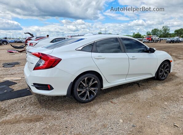 2HGFC2F80MH529798 2021 HONDA CIVIC White Հետևի աջ