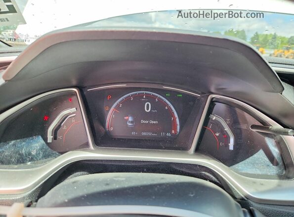 2HGFC2F80MH529798 2021 HONDA CIVIC White Սարքավորումների վահանակի տեսք
