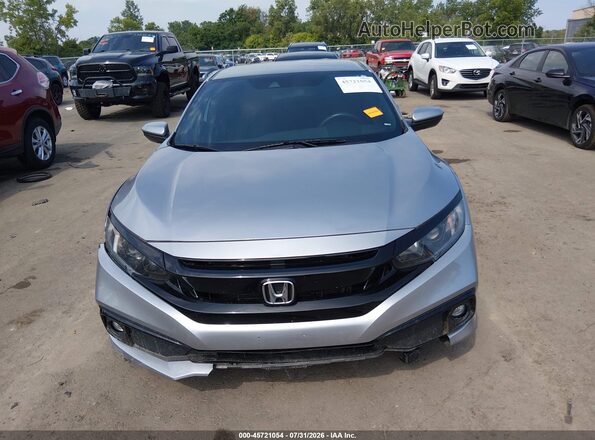 2HGFC2F80MH532572 2021 HONDA CIVIC Silver Սարքավորումների վահանակի տեսք