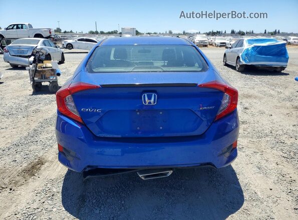 2HGFC2F80MH537884 2021 HONDA CIVIC Blue Vista trasera