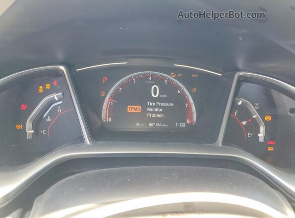 2HGFC2F80MH537884 2021 HONDA CIVIC Blue Vista del cuadro de instrumentos