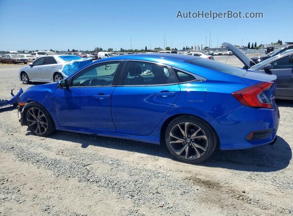 2HGFC2F80MH537884 2021 HONDA CIVIC Blue Trasero izquierdo