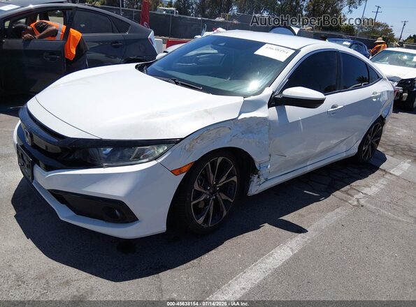 2HGFC2F80MH542373 2021 HONDA CIVIC White Vista tres cuartos delantera izquierda