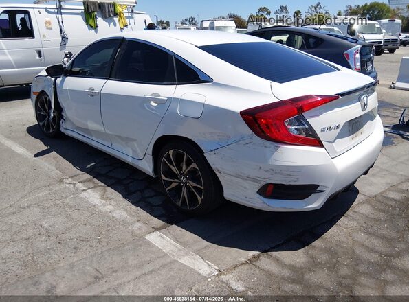 2HGFC2F80MH542373 2021 HONDA CIVIC White Trasero izquierdo