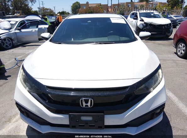 2HGFC2F80MH542373 2021 HONDA CIVIC White Vista del cuadro de instrumentos