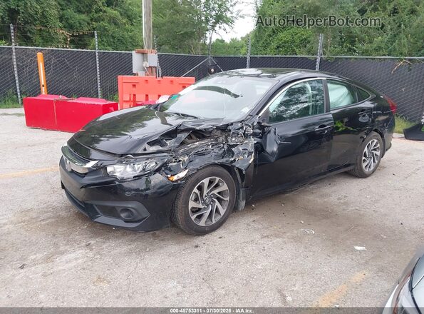 2HGFC2F81GH505966 2016 HONDA CIVIC Black Przód lewy