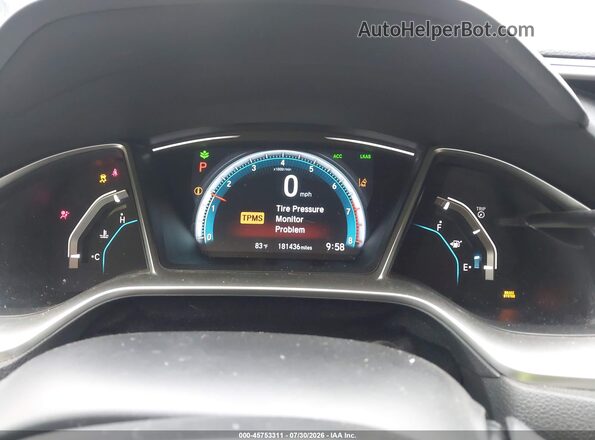 2HGFC2F81GH505966 2016 HONDA CIVIC Black Widok tylnych siedzeń