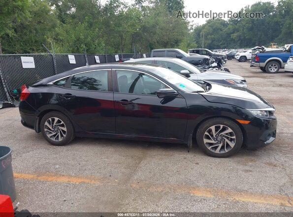 2HGFC2F81GH505966 2016 HONDA CIVIC Black Widok wnętrza z tyłu