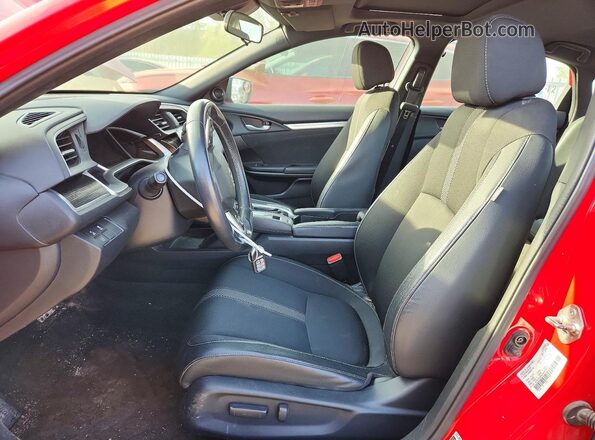 2HGFC2F81KH018324 2019 HONDA CIVIC Red Widok wnętrza z przodu