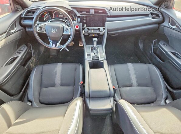 2HGFC2F81KH018324 2019 HONDA CIVIC Red Widok deski rozdzielczej