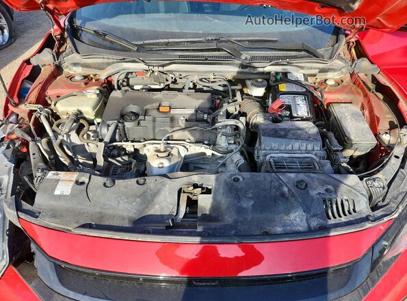 2HGFC2F81KH018324 2019 HONDA CIVIC Red Widok wnętrza z tyłu