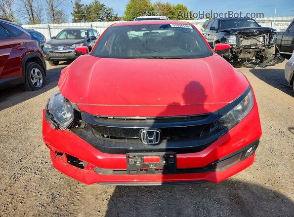 2HGFC2F81KH018324 2019 HONDA CIVIC Red Widok z przodu