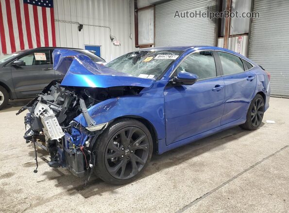 2HGFC2F81KH539155 2019 HONDA CIVIC Blue 