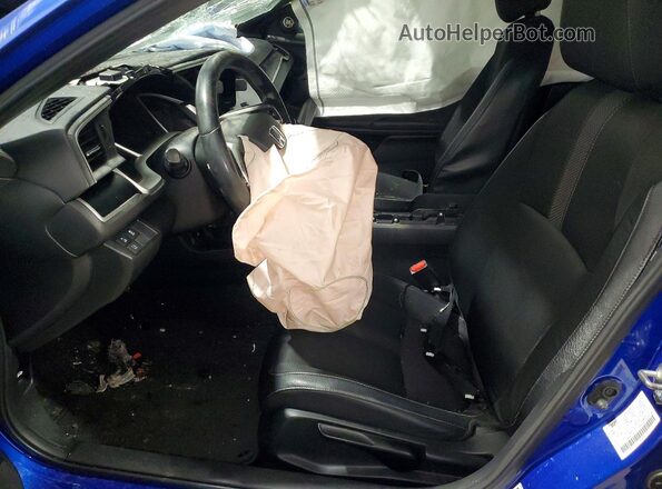 2HGFC2F81KH539155 2019 HONDA CIVIC Blue წინა სალონის ხედი
