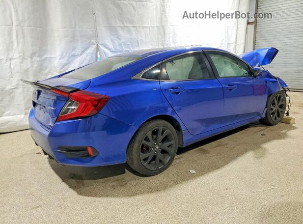 2HGFC2F81KH539155 2019 HONDA CIVIC Blue უკანა მარჯვენა