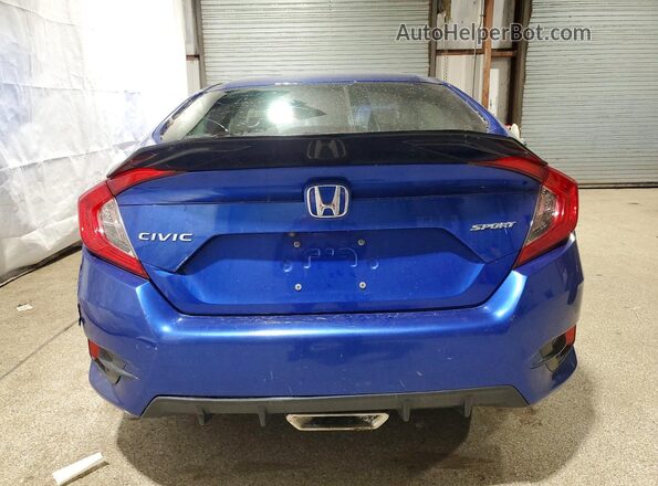 2HGFC2F81KH539155 2019 HONDA CIVIC Blue უკანა ხედი