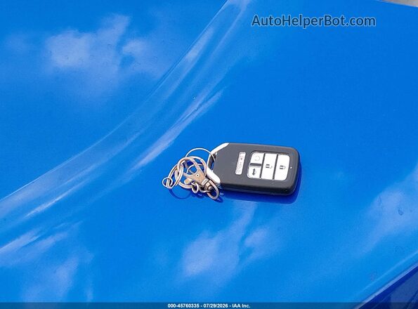 2HGFC2F81KH543657 2019 HONDA CIVIC Blue წინა პანელის ხედი
