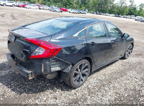 2HGFC2F81KH559650 2019 HONDA CIVIC Black Задня права чверть