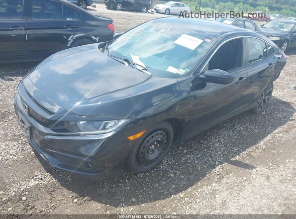 2HGFC2F81KH559650 2019 HONDA CIVIC Black Передня ліва чверть