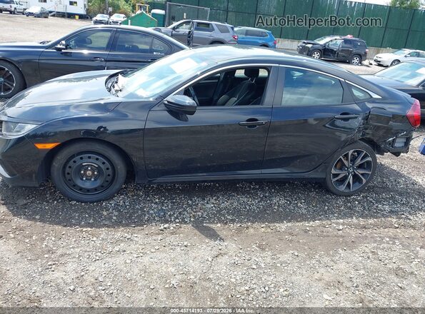 2HGFC2F81KH559650 2019 HONDA CIVIC Black Панорамний вид салону 360°