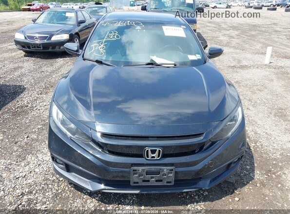 2HGFC2F81KH559650 2019 HONDA CIVIC Black Вид щитка приладів