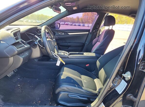2HGFC2F81KH582779 2019 HONDA CIVIC Черный Вид салона спереди