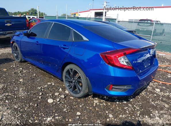 2HGFC2F81LH550447 2020 HONDA CIVIC Синий Задняя левая четверть