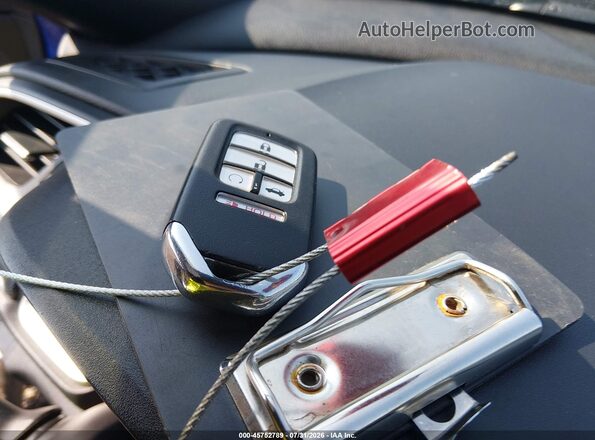 2HGFC2F81LH550447 2020 HONDA CIVIC Синий Вид панели приборов