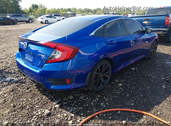2HGFC2F81LH550447 2020 HONDA CIVIC Синий Задняя правая четверть